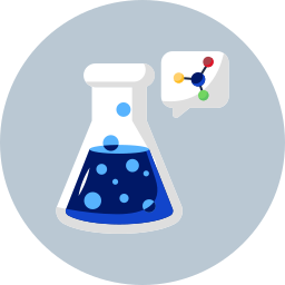 Ícone de análise físico-química